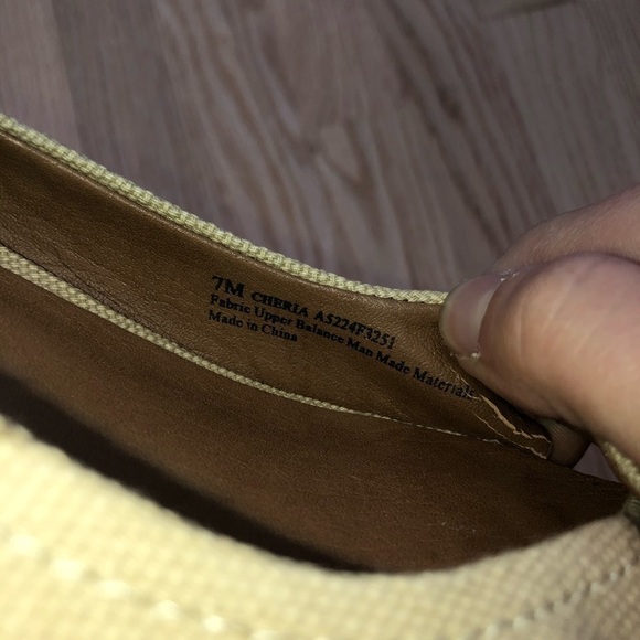 Franco Sarto Cheria Tan Espadrille Wedge Sandals 7 - Picture 8 of 8